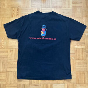 Vintage Red Bull OG logo Bottle Double sided shirt Size XL